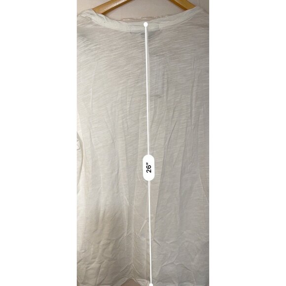 Social Standard By Sanctuary Dylan Scoop Tee White Long Sleeve XL Women 100% Cot - Picture 11 of 16